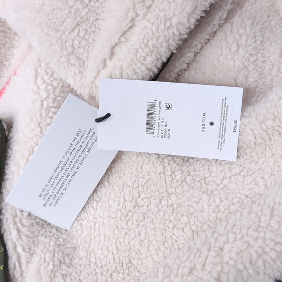 NWT UGG Iggy Sherpa Half Zip Pullover - Picture 13 of 16
